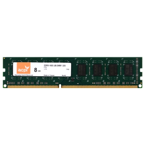 ACPI DDR3 8GB PC3-12800(1600) UB-DIMM 데스크탑